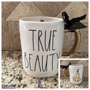 Rae Dunn Disney Princess Beauty and The Beast TRUE BEAUTY Belle Mug